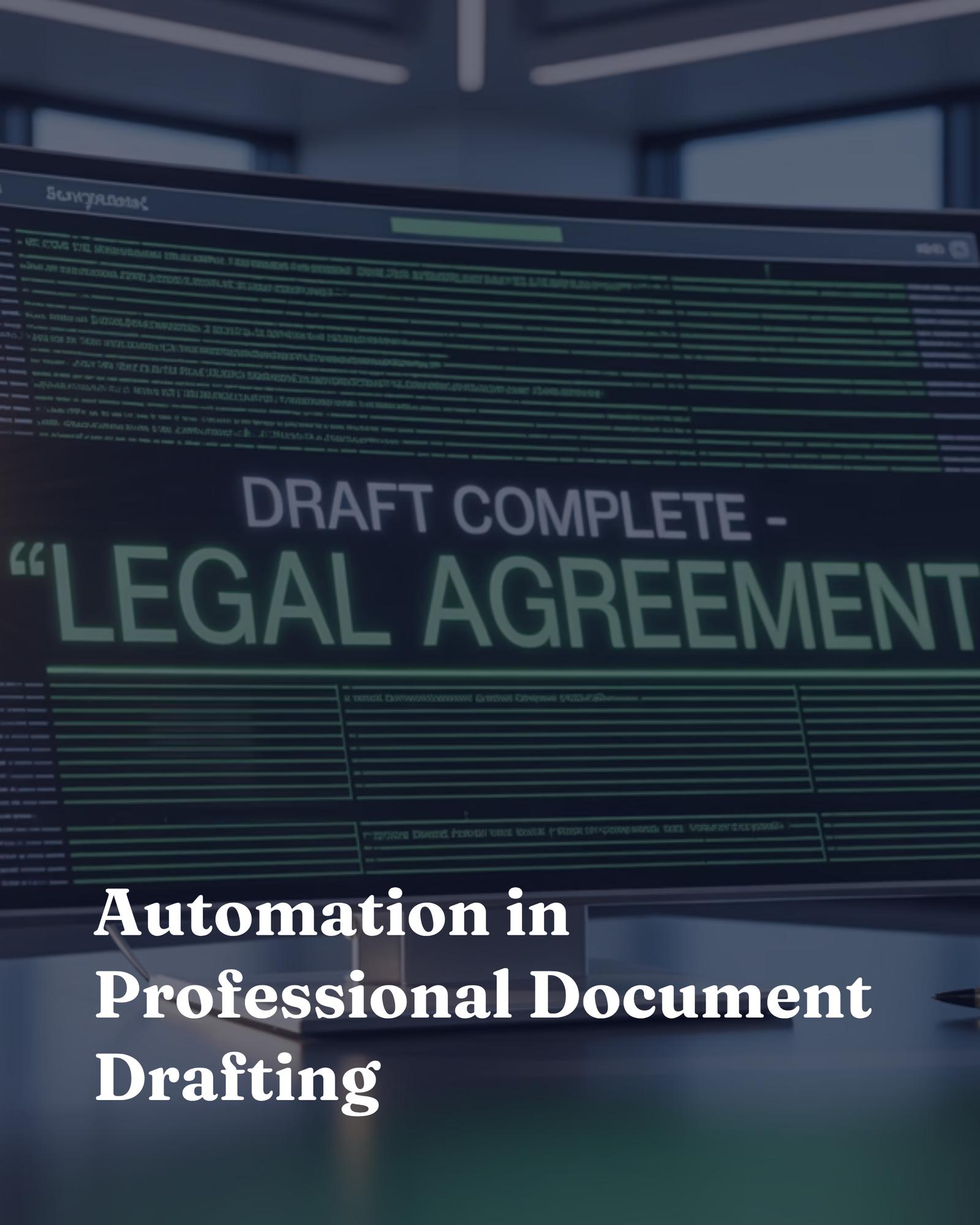Automation in Professional Document Drafting