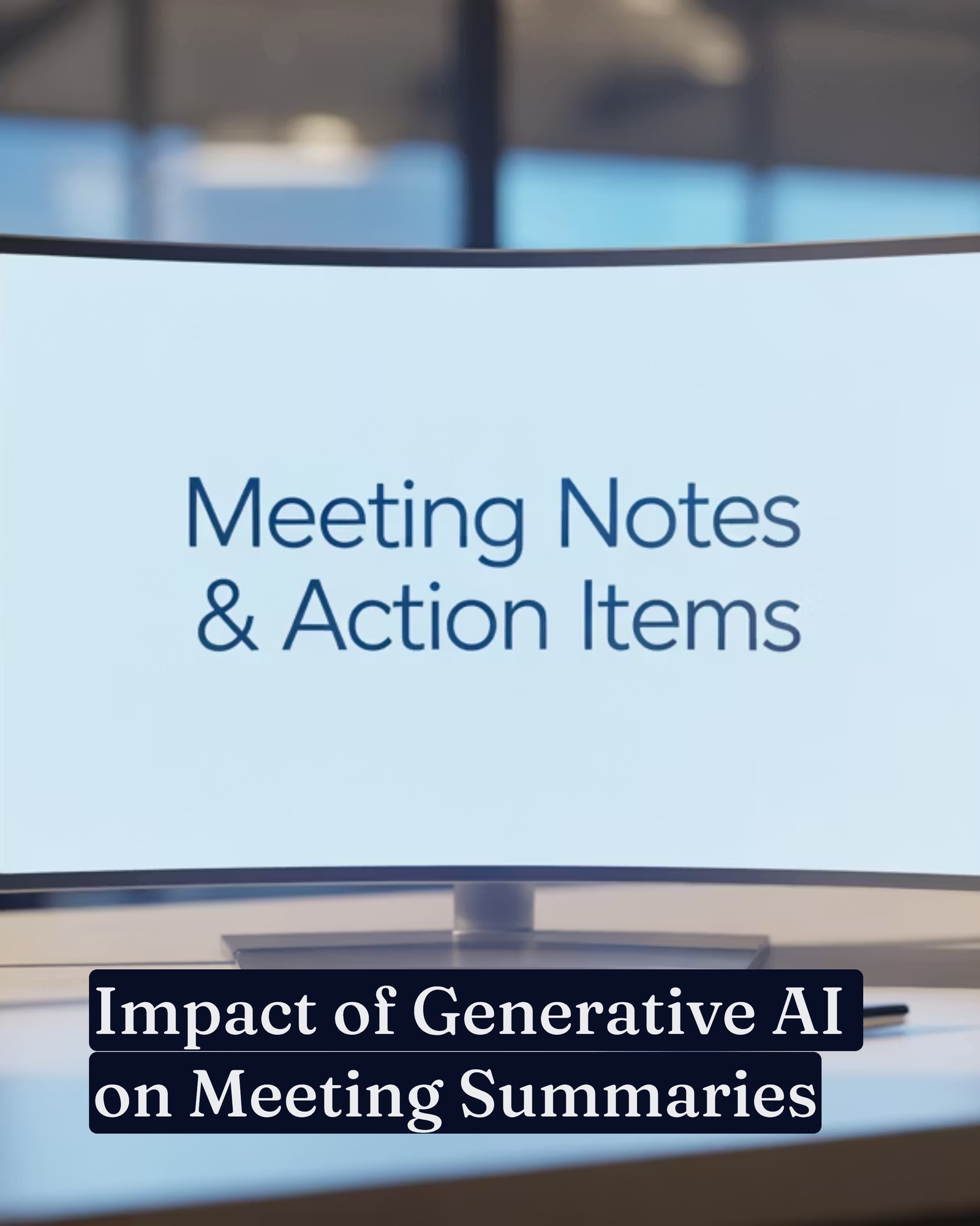 Impact of Generative AI on Meeting Summaries
