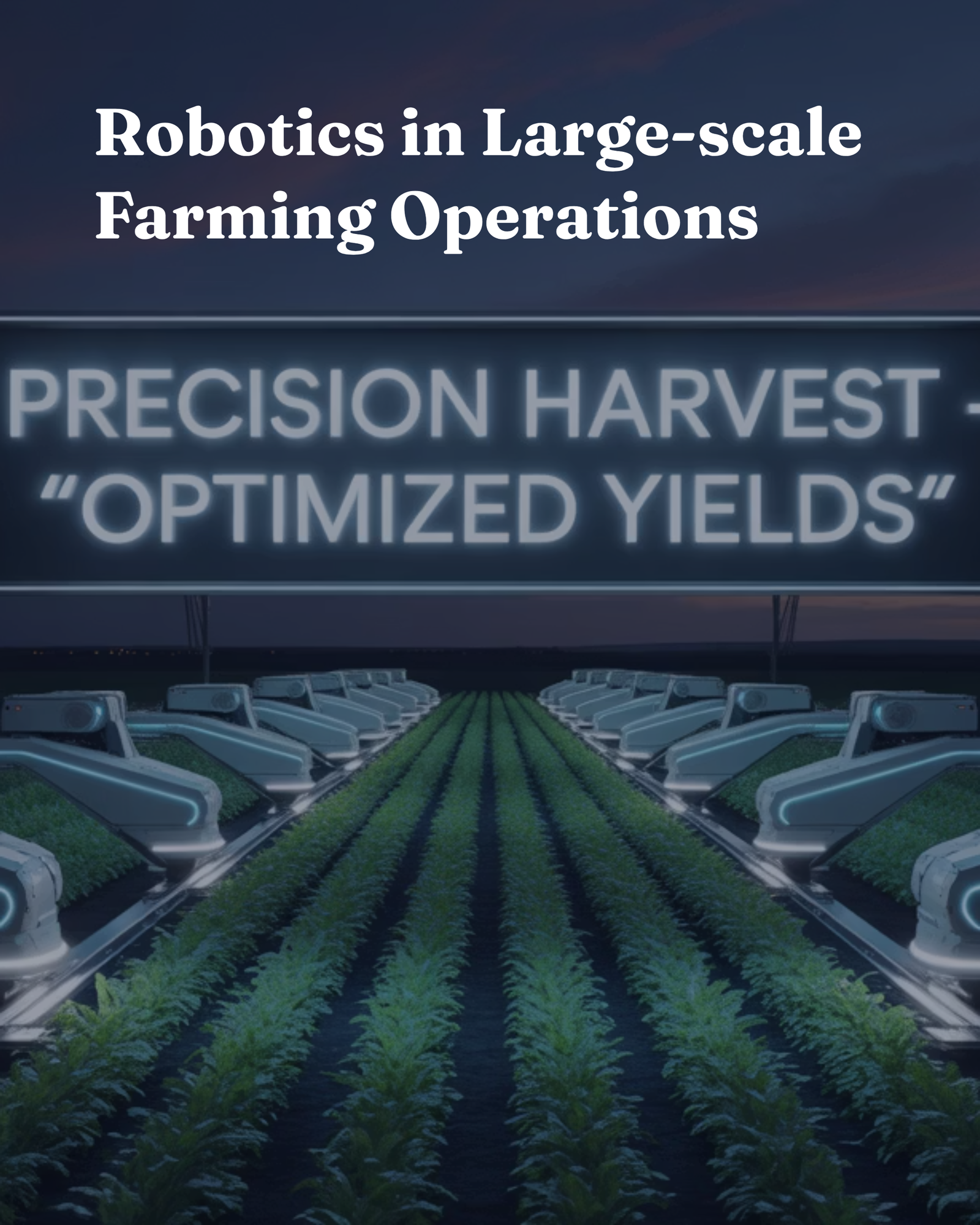 Robotics in Large-scale Farming Operations
